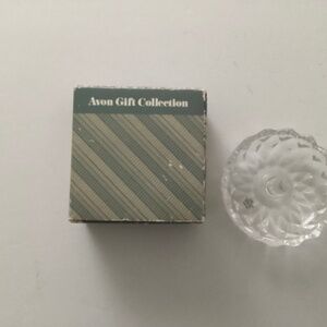 Avon Vintage Crystal Ring Holder 24% Lead Crystal